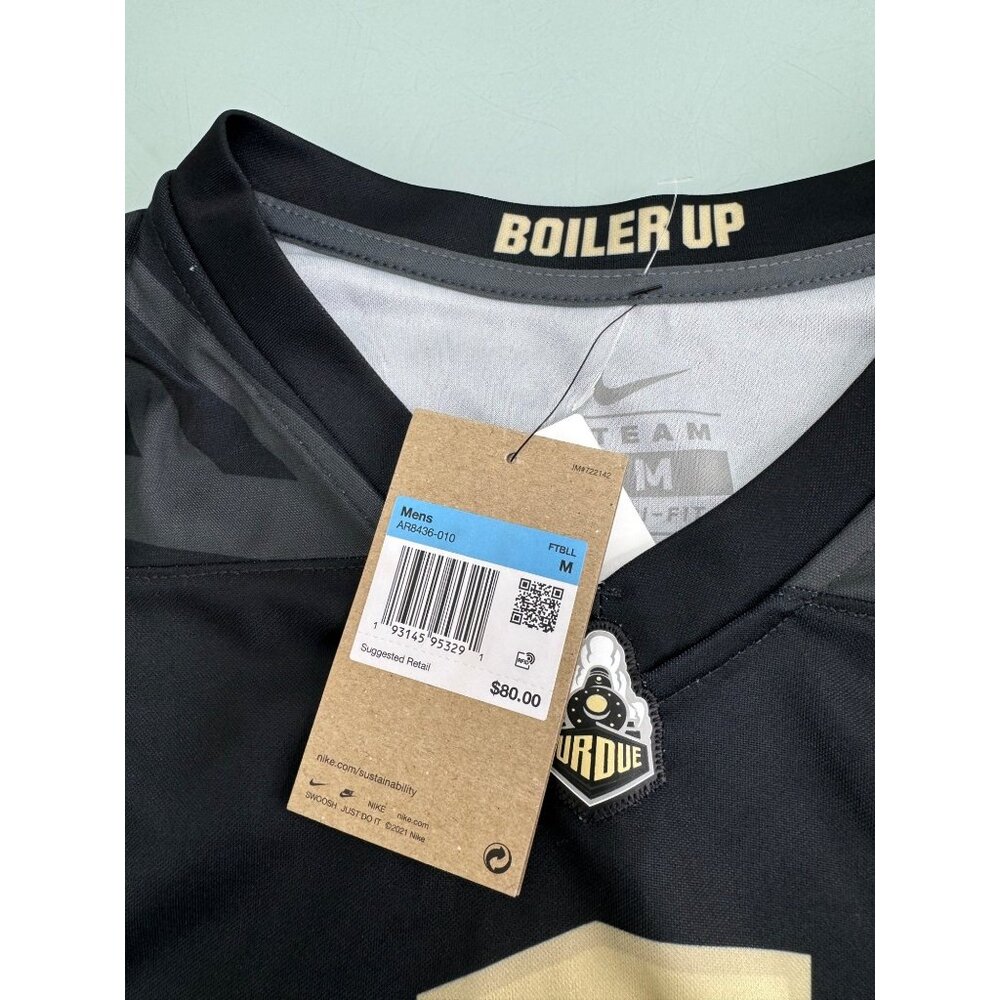 Nike Men Purdue Boilermakers #1 Dri-FIT Legend Football Jersey Shirt S, M, 3XL - Picture 5 of 9